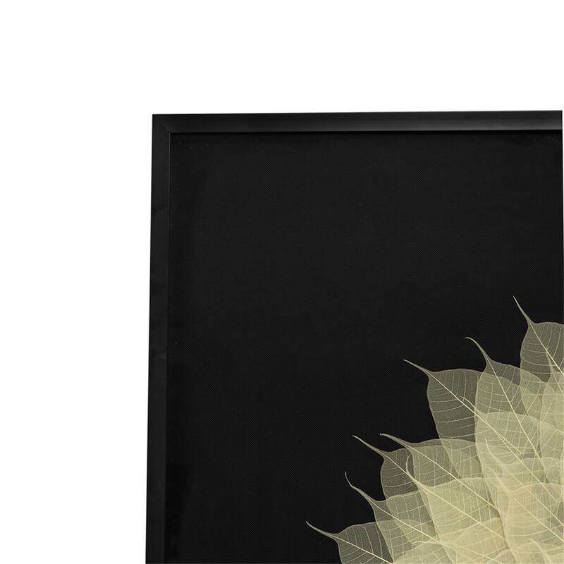 39.5x1x39.5 inch Camilla Square Shadow Box Wall Decorate - Black White