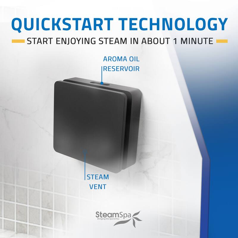 Oasis Series 12000-Watts Steam Generator with Continuous Steam Plus Easy Touch Pad and Auto Drain