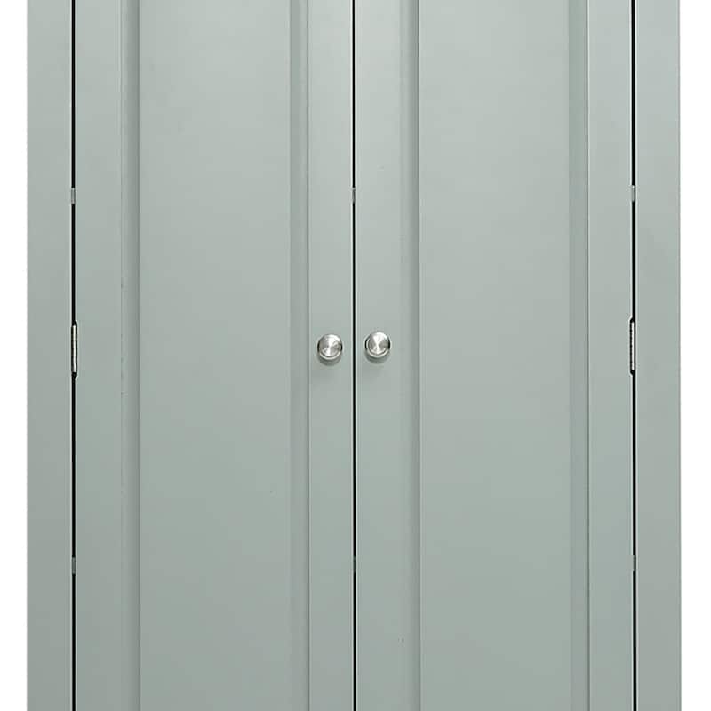 Modern Minimalist Wooden Tall Bathroom Storage Cabinet with Anti-Tipping Device