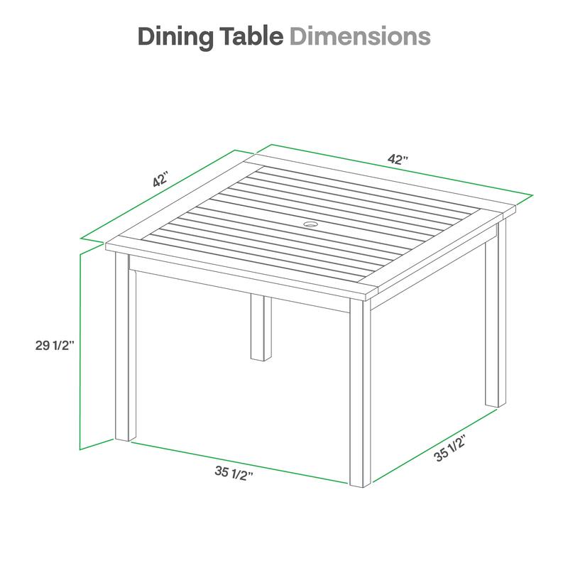 Cambridge Casual Lowell 5-piece Teak Patio Dining Sets