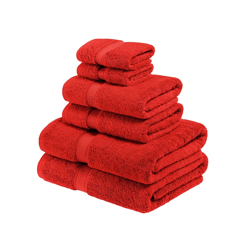 Superior Egyptian Cotton Pile Heavyweight Solid Plush Towel Set