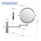 preview thumbnail 32 of 44, 8" Bathroom Mirror Wall Mounted Magnifying Reversible Double Sided 1X/10X Makeup Mirror