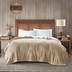preview thumbnail 24 of 37, Woolrich Plush to Berber Heated Blanket 7-Color Options Full - Tan