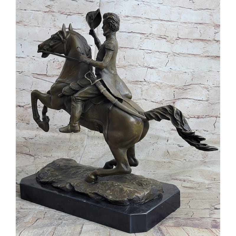 Andrew Jackson Lafayette Square Cavalry Horseback Bronze Statue Sculpture