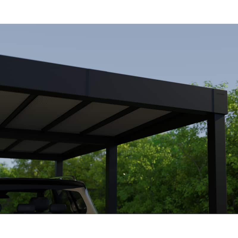 Canopia Oslo 6ft. Black/Gray Opaque Outdoor Carport