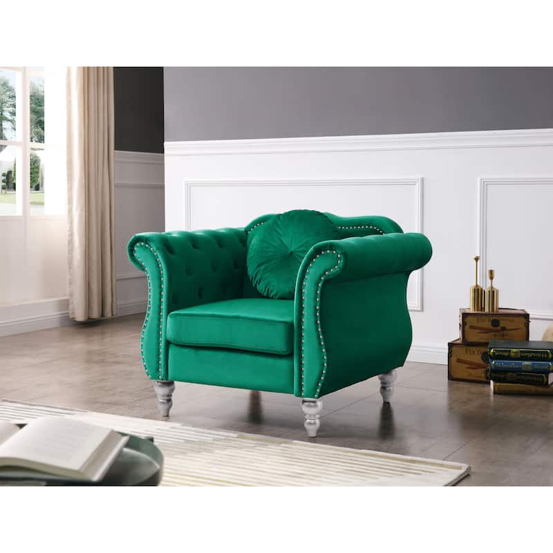 Hollywood Velvet Chair - Green