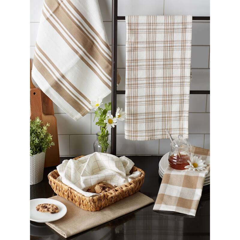 DII Asst Vintage Everyday Dishtowel (Set of 5)