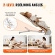 preview thumbnail 3 of 8, Camel Metal 2-Position Baby Bouncer with Foldable Design - 25.6” L x 16.1” W x 23.6” H