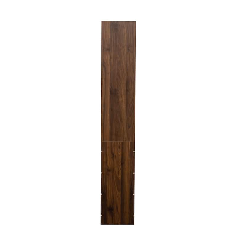 GDFStudio - Harry 70.87" Freestanding Multi-Function Pantry Cabinet with Pull-Out Shelves, Drawers & Microwave Stand