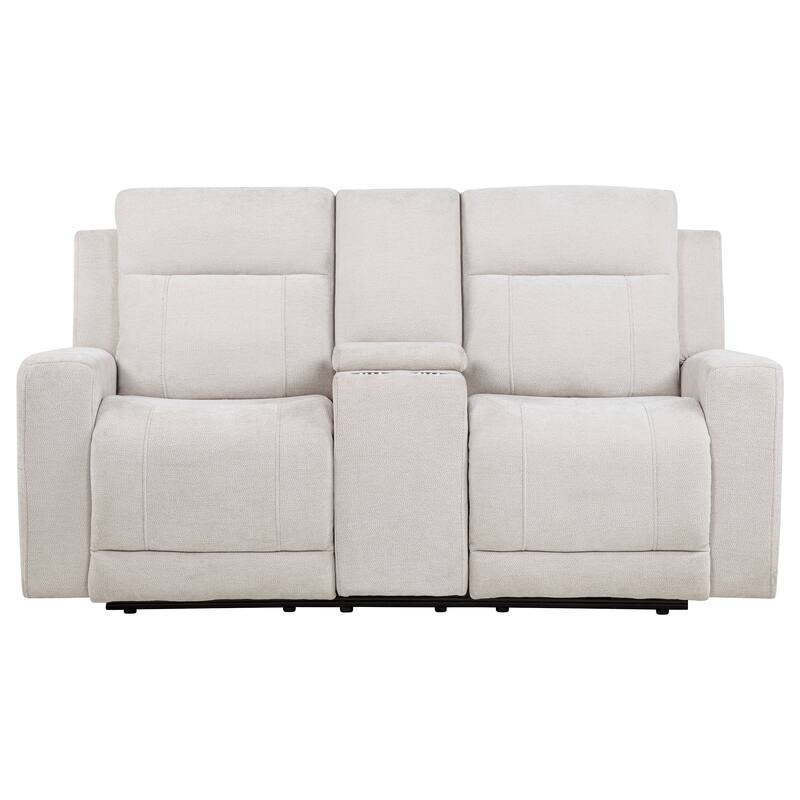 Kennett Chenille Upholstered Power Reclining Loveseat