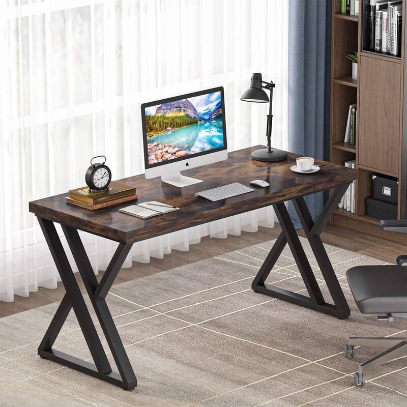 55 inch Writing Computer Desk, Vintage Style