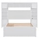 preview thumbnail 35 of 105, Modern Platform Bed with Integrated Cabinet, Trundle Bed and Drawers