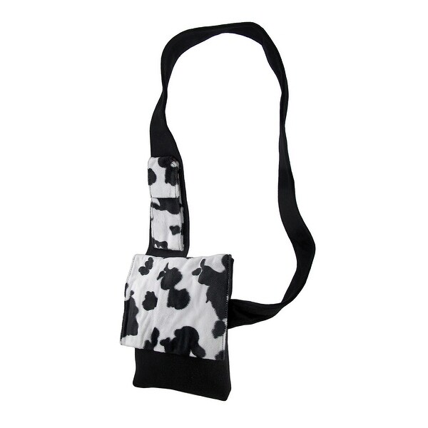 cow print fur bag