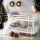 preview thumbnail 1 of 10, Full Over Full Bunk Bed With Convertible Slide And Ladder for Bedroom