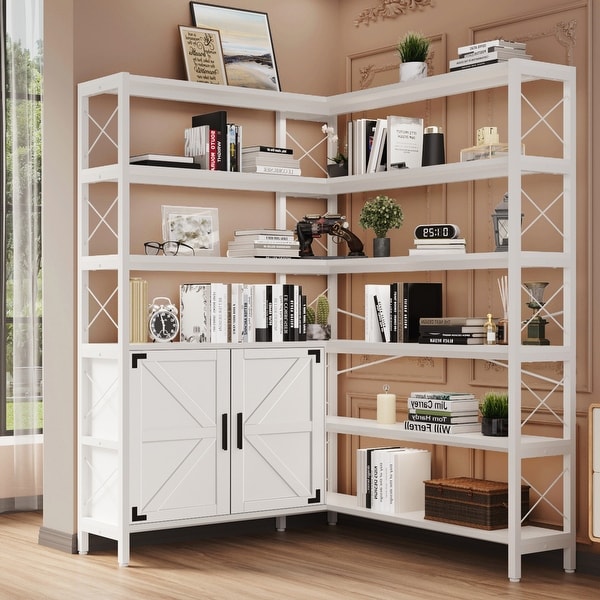 White bookshelf large discount