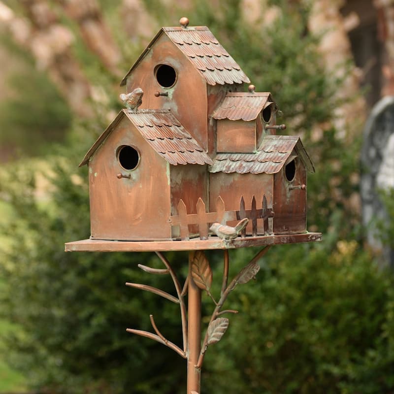 Country Style Iron Birdhouse "Doylestown" - Brown