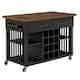 Option Oak Top with Antique Black Base