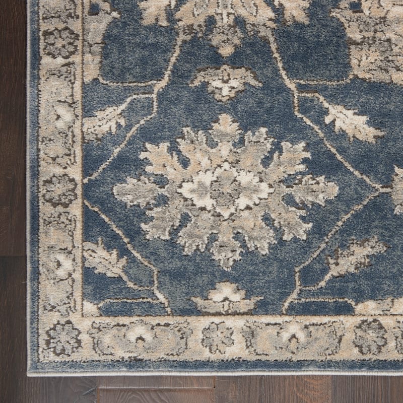 Nourison Concerto Classic Persian Medallion Blue Beige Area Rug