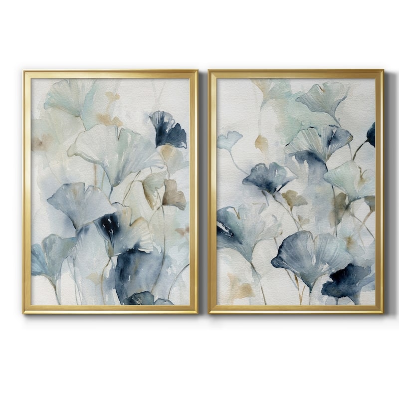 Indigo Ginkgo I Premium Framed Print - Ready to Hang - Multi-Color