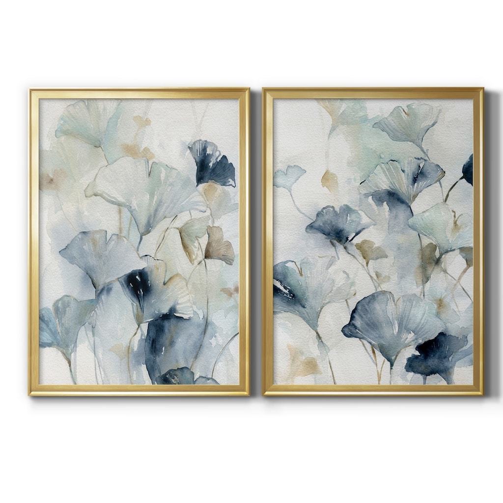 Indigo Ginkgo I Premium Framed Print - Ready to Hang - Multi-Color