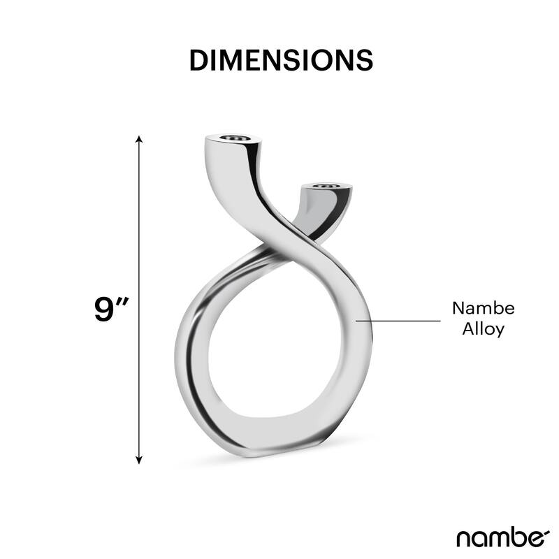 Nambe Tango Candle Holder