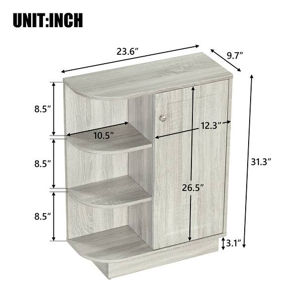 EPOWP Open Style Shelf Ample Storage Space Easy to Assemble
