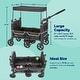 preview thumbnail 5 of 3, Kolcraft Cloud 360 Stroller Wagon - Black