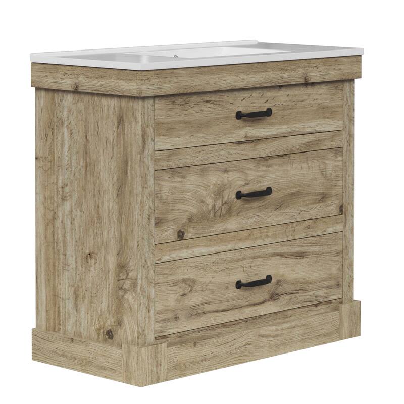 Teamson Home Donovan 36" Single Bathroom Vanity with Square Sink