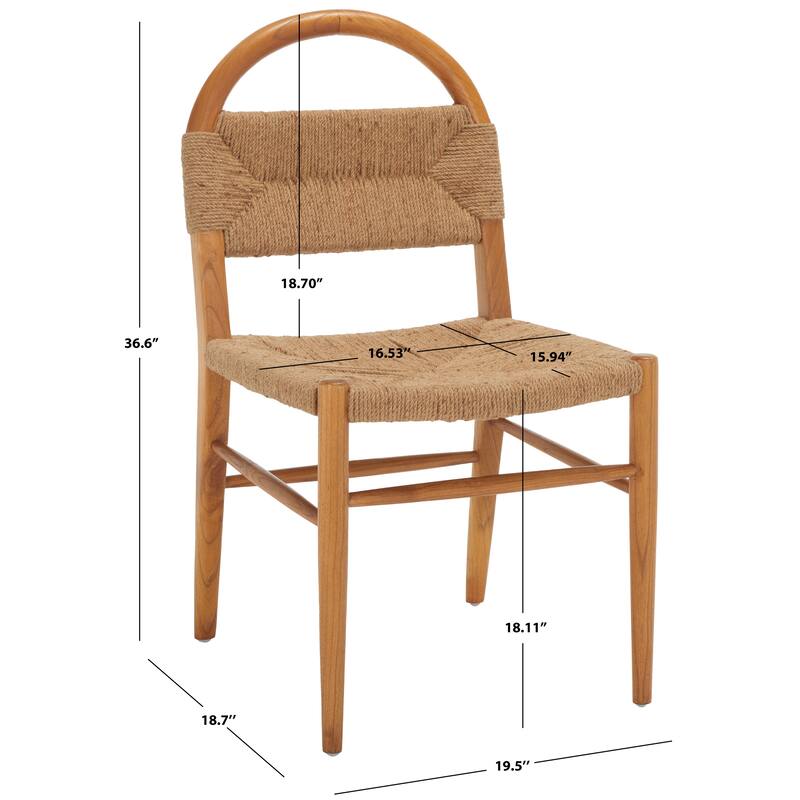 SAFAVIEH Filomena Dining Chair - 19" W x 19" D x 37" H - 19Wx19Dx37H