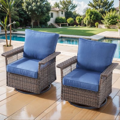 Outdoor Glider Chair with Soft Cushion