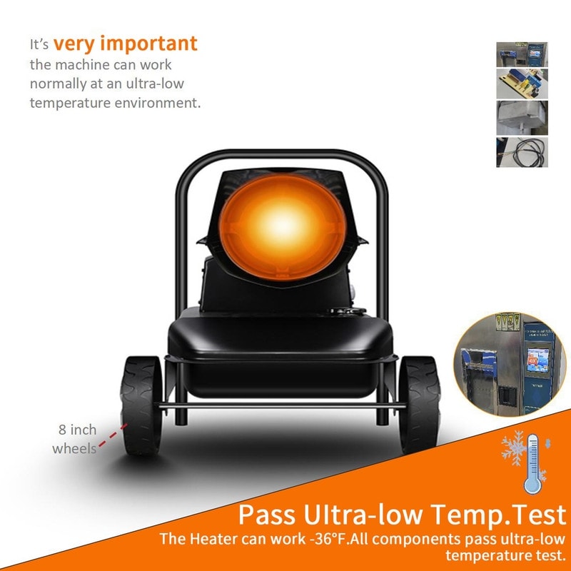 Portable kerosene outlet diesel heater