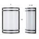 preview thumbnail 3 of 11, C Cattleya Integrated LED Brushed Nickel/Oil-rubbed Bronze Indoor Wall Light with Acrylic Shade
