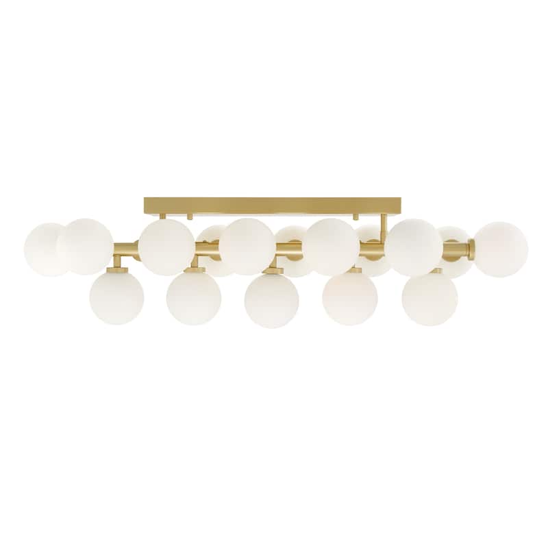 Arya 17 Light Wall Sconce With Satin Gold Finish - Satin Gold
