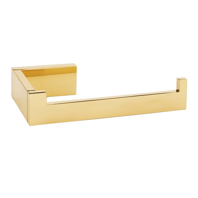 Alno A6466R Linear 6" Wide Solid Metal Euro Modern Right Hand Slide - Polished Brass