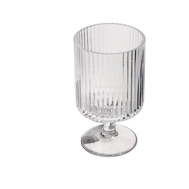 Abode Homewares Mesa Acrylic Mini Stacking Wine Glass - Clear - 10 oz - Set of 6