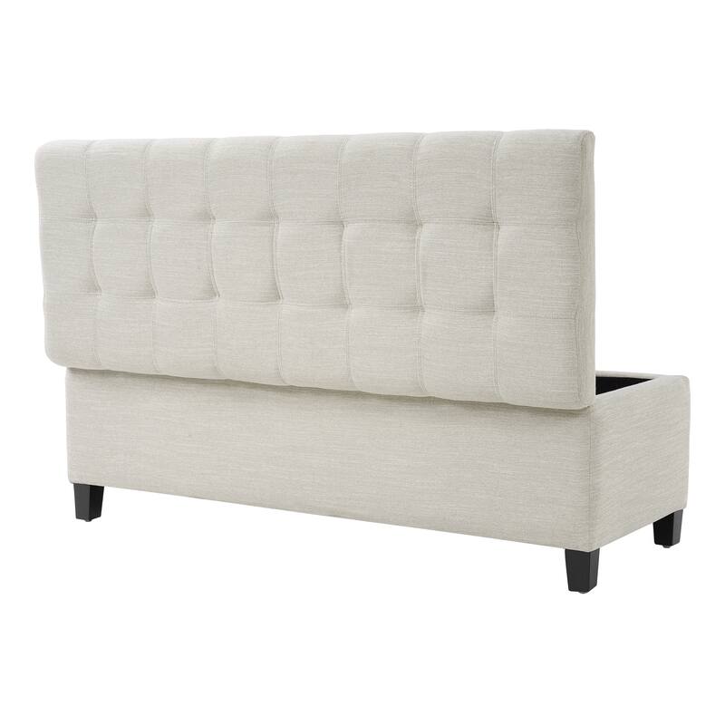 Mission Tufted Fabric Storage Ottoman Bench by Christopher Knight Home
