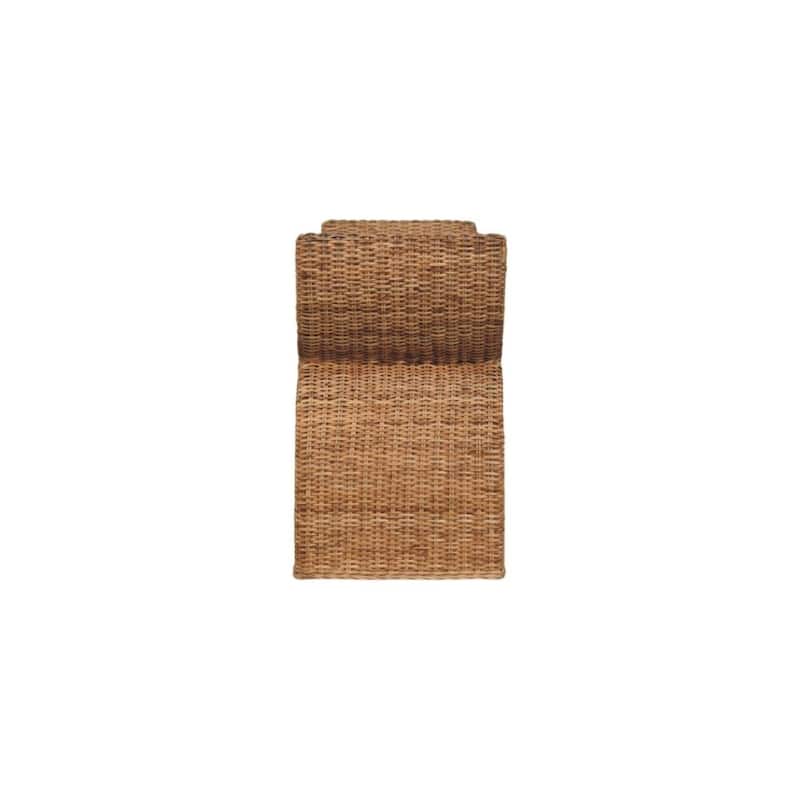 Artisan Furniture Solid Wood Rattan Weave Boucle Bench