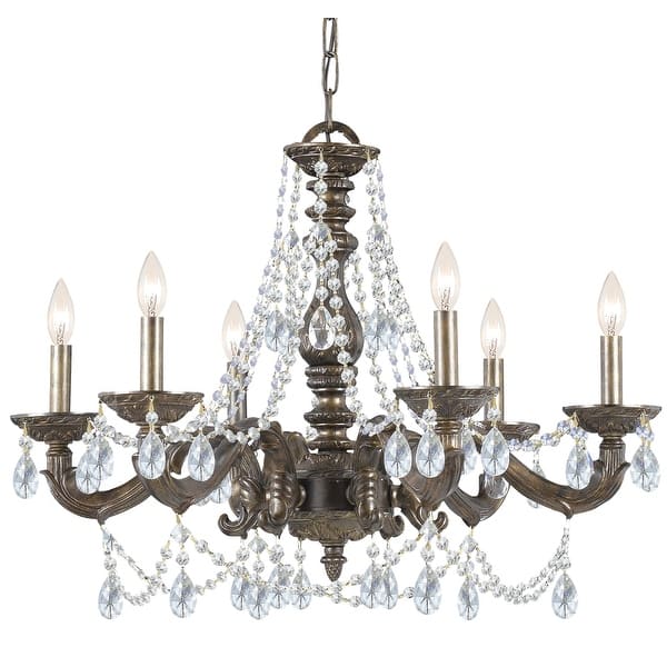 slide 2 of 7, Crystorama Lighting Group Paris Market 6 Light 28" Wide Chandelier Venetian Bronze