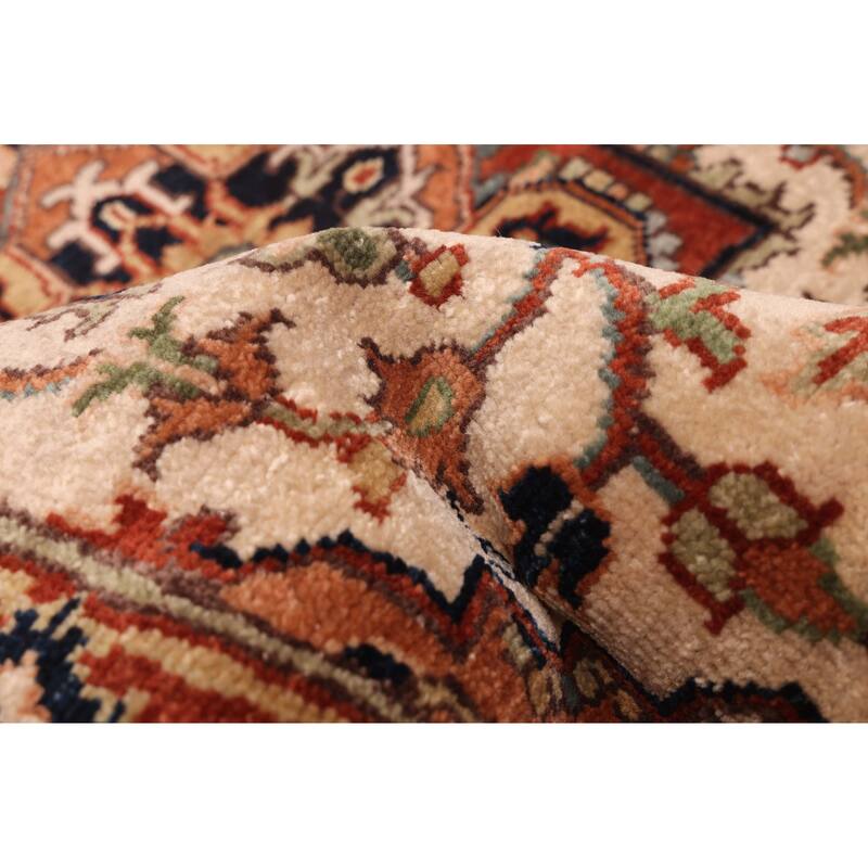 ECARPETGALLERY Hand-knotted Jules Sultane Ivory Wool Rug - 2'7 x 11'10