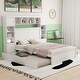 preview thumbnail 4 of 52, Modern Platform Bed with Integrated Cabinet and Drawers