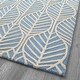 preview thumbnail 2 of 1, 5X8 Area Rug Blue Palm - 5' x 8'