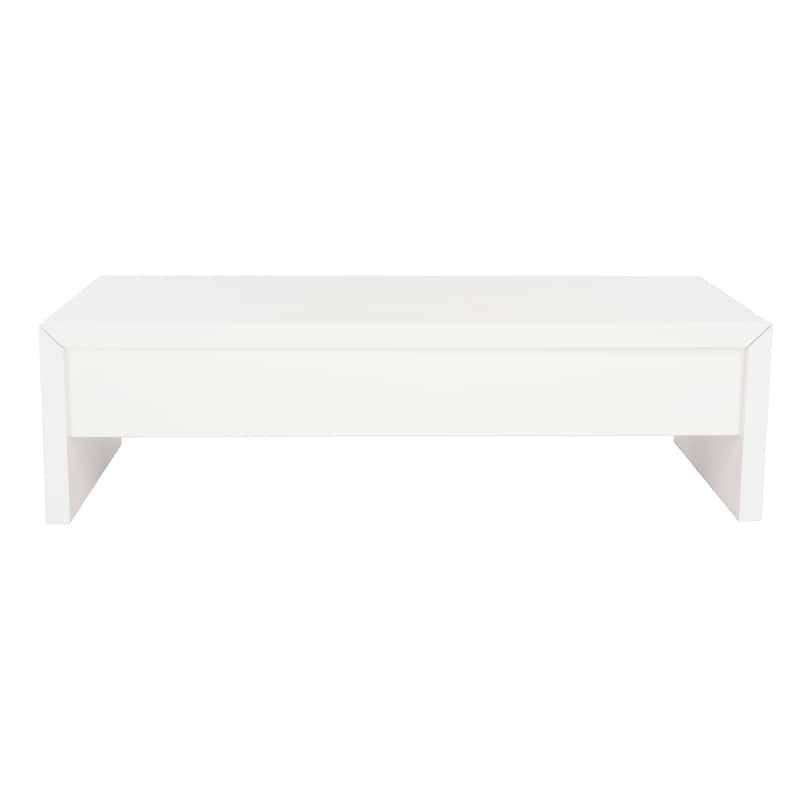 SAFAVIEH Kinsley White Lift-Top Coffee Table - 47.2" x 23.6" x 13.4"