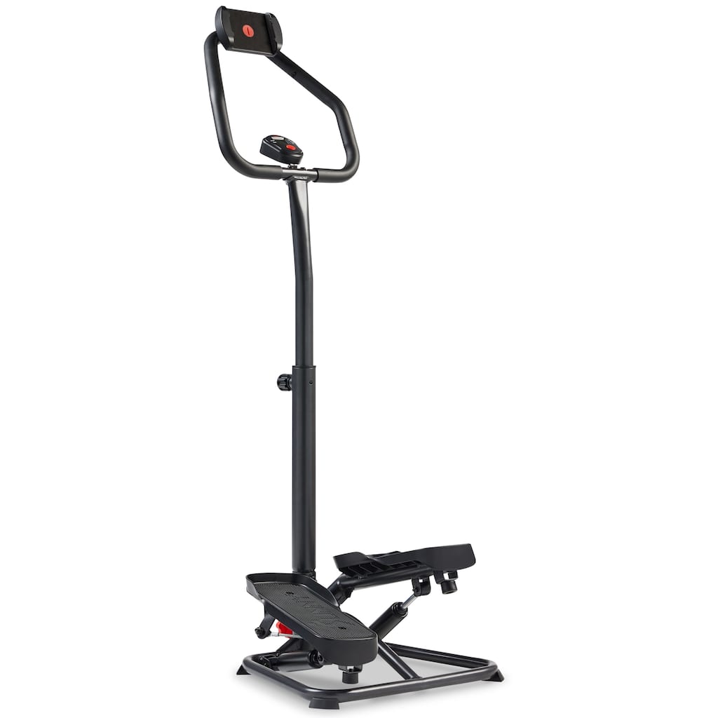 Sunny Health & Fitness Smart Stair Stepper Machine with Handlebar - SF-S020027SMART - Black - 27.8*19.5*56.1