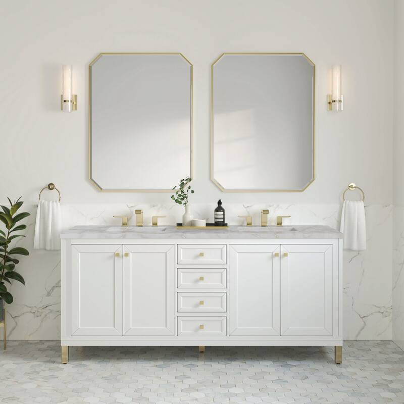 James Martin Vanities 305-V72-3VSL Chicago 72" Double Basin Wood