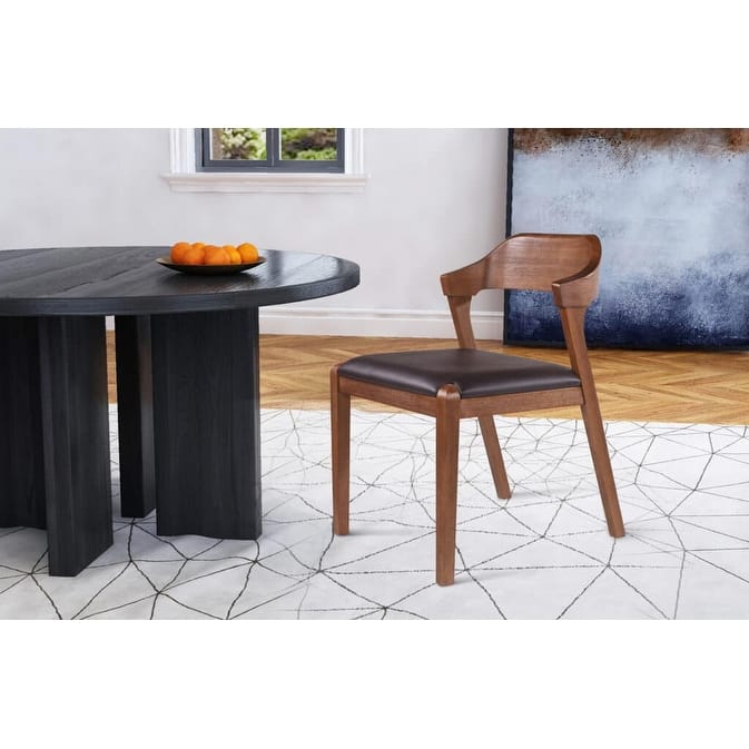 Rasmus Mid Century Wood Dining Chair - Single