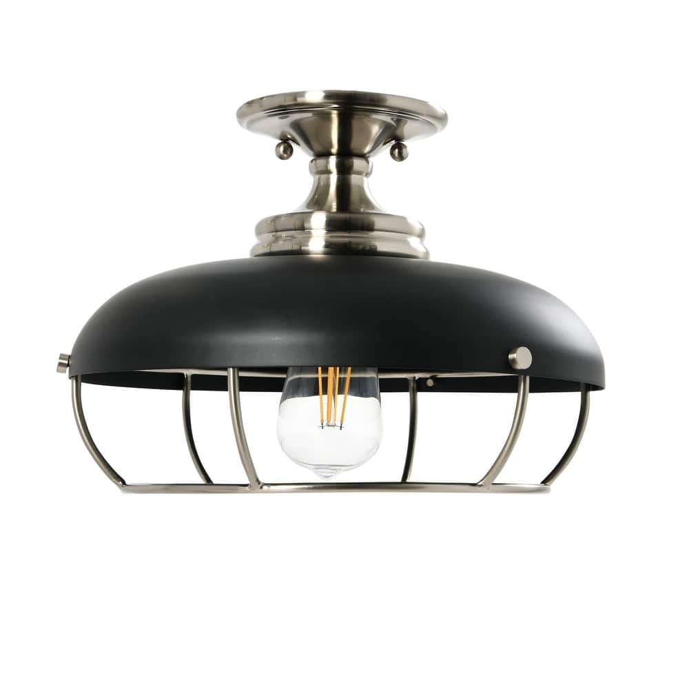 Robert Stevenson Lighting Presley - Semi-Flush Mount Ceiling Light - 13.0"L x 13.0"W x 9.0"H