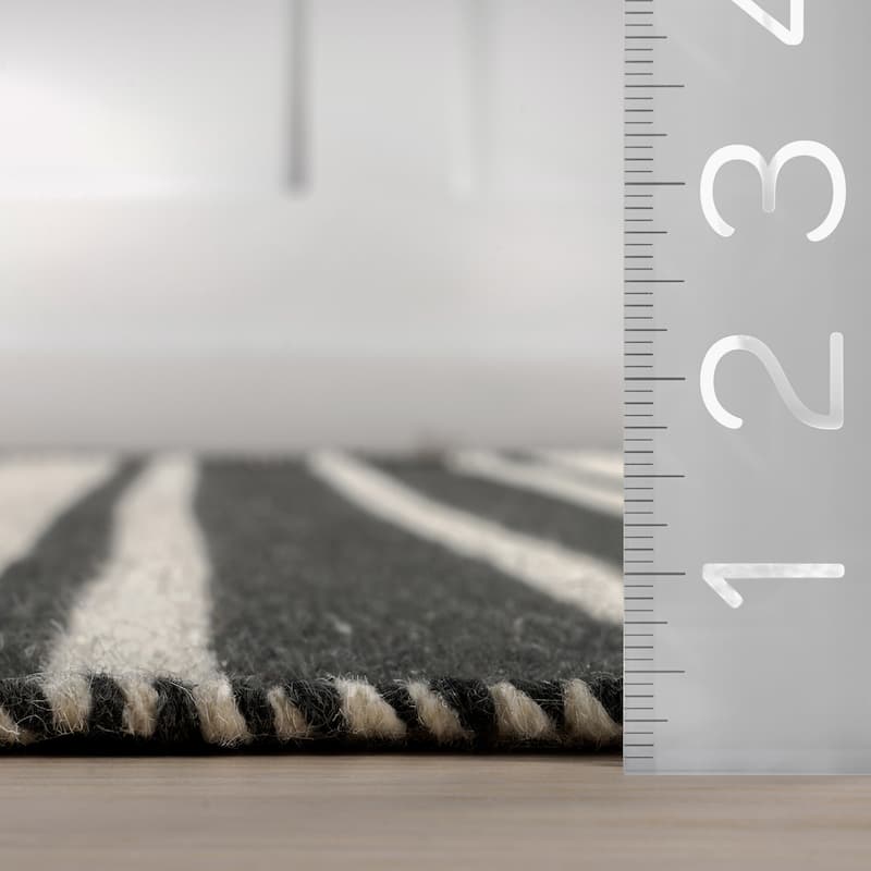 Frenshe Interiors Bowery Striped Wool Area Rug