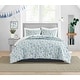 preview thumbnail 1 of 7, Poppy & Fritz Olivia Cotton Blue Duvet Cover Set