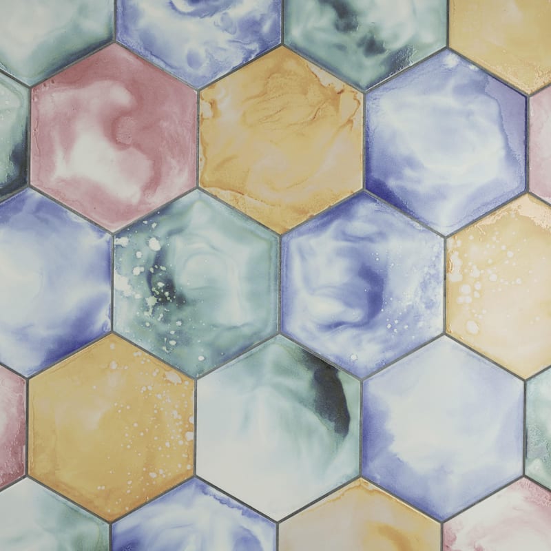 Merola Tile Raktion Hex 8-5/8" x 9-7/8" Porcelain Floor and Wall Tile