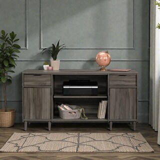Storage Credenza with Cabinets, Drawers and Open Shelf, Media Console ...